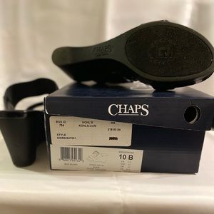 Chaps platform heel out sandal’s, size 10